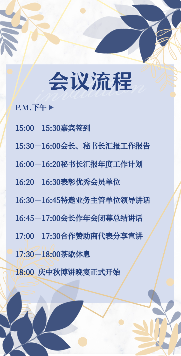 会议流程